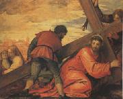 Veronese and Studio, rJesus Falls under the Weight of the Cross (mk05)